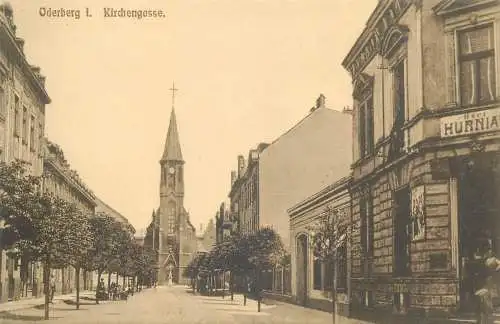 Postcard Germany Oderberg Kirchengasse