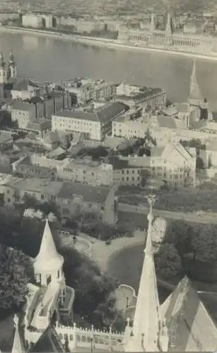 Hungary Budapest Matyas church panoramic view