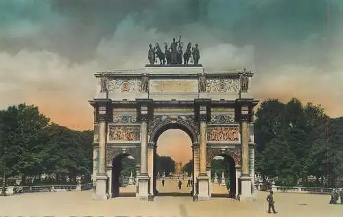 Postcard France Paris L'Arc de Triomphe du Carrousel