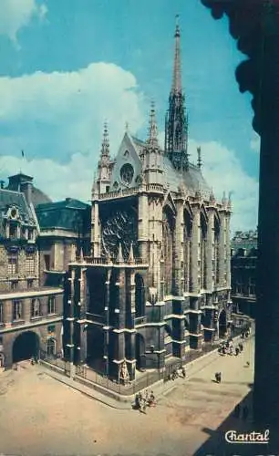 Postcard France Paris la sainte chapelle