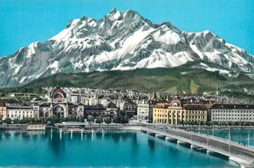 Postcard Switzerland Luzern und Pilatus