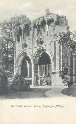 Scotland Dryburgh Abbey Sir Walter Scott's Monument