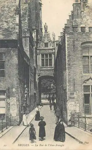 Belgium Brugge La Rue de l'Ane-Aveugle