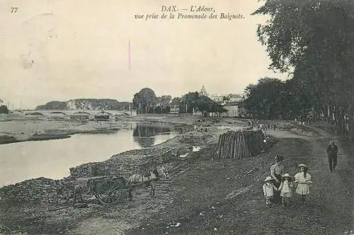 France Dax L'Adour vue prise de la Promenade des Baignots