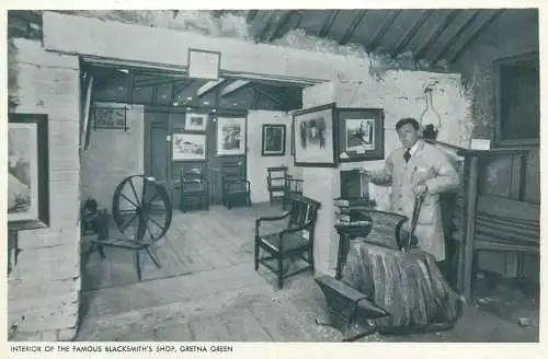Scotland Gretna Green Blacksmith's Shop interior view