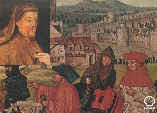 SHELL Great Britons print by Sir Arthur Bryant Geoffrey Chaucer