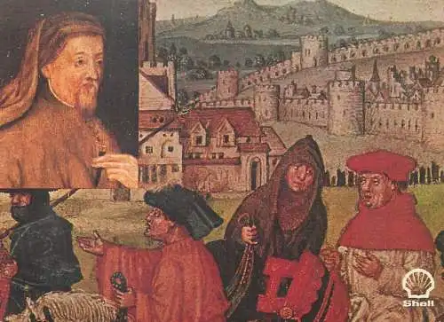 SHELL Great Britons print by Sir Arthur Bryant Geoffrey Chaucer