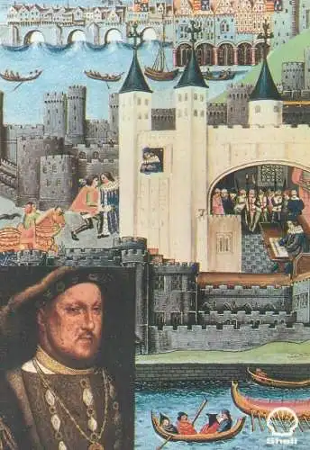 SHELL Great Britons print by Sir Arthur Bryant Henry VIII