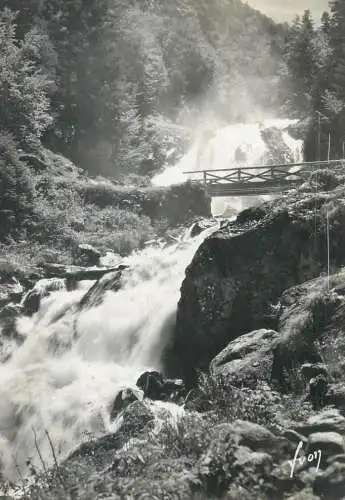 Postcard France Hautes Pyrénées Cauterets cascade de Lutour