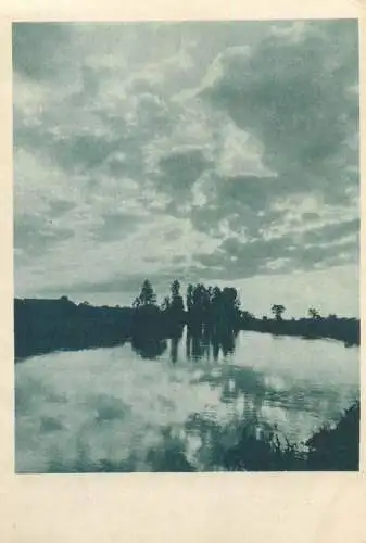 Postcard Europe place to identify lake scene
