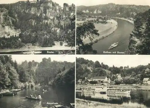 Postcard Germany Sachsische Schweis multi view