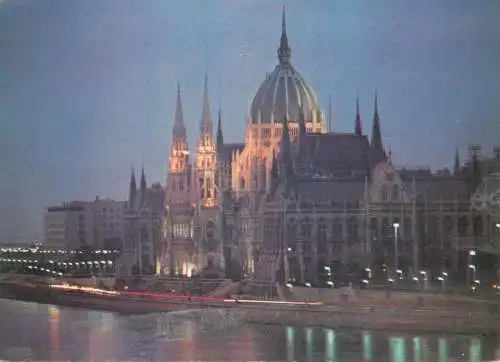 Postcard Hungary Budapest Parliament