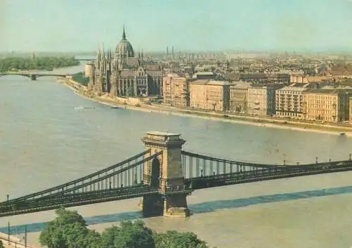 Hungary Budapest aerial Parliament Danube