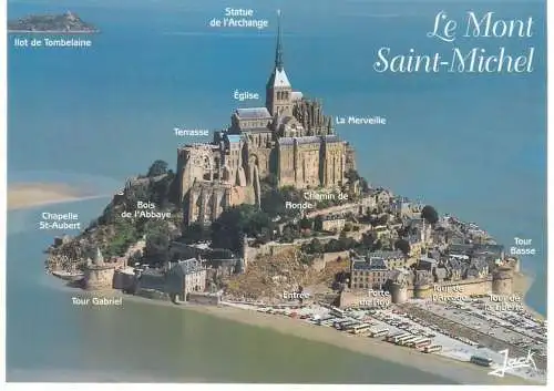 France Le Mont Saint-Michel aerial
