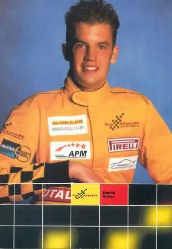 Postcard Motor sport rally Daniel Bauer Porsche Carrera Cup