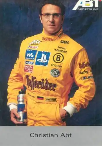 Postcard Motor sport rally Christian ABT