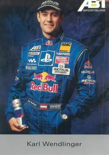 Postcard Motor sport rally Karl Wendlinger ABT