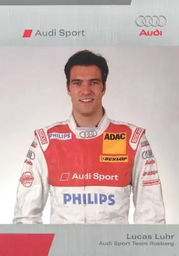 Postcard Motor sport rally LucasLuhr Audi Sport Team Rosberg
