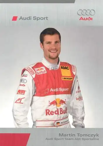 Postcard Motor sport rally Martin Tomczyk Audi Sport Team Abt Sportsline