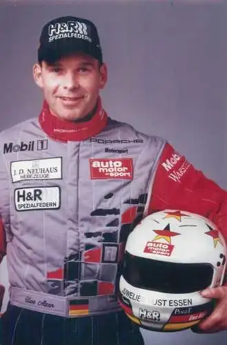 Postcard Motor sport rally Uwe Alzen Porsche-Werksfahrer 1998