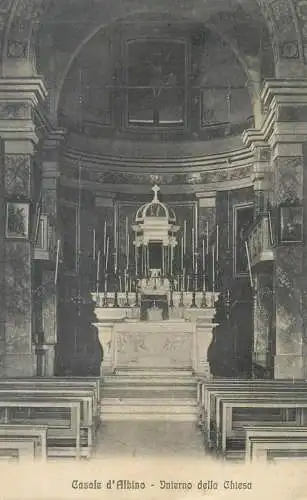 Italy Bergamo area Casale d'Albino Interno della Chiesa