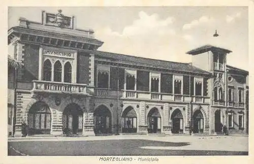 Postcard Italy Belluno Mortegliano municipio