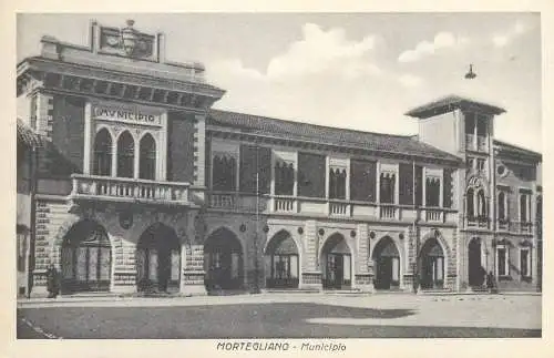 Postcard Italy Belluno Mortegliano municipio