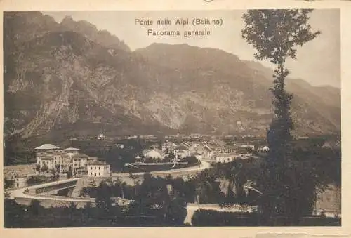 Postcard Italy Belluno ponte nelle Alpi