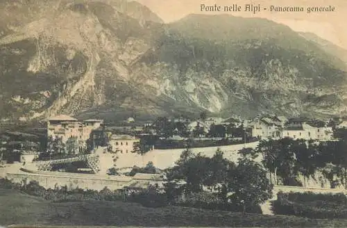 Postcard Italy Belluno panorama