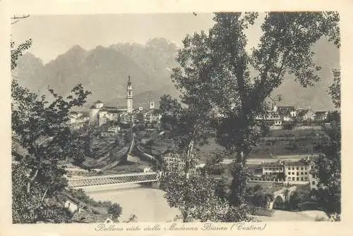 Postcard Italy Belluno vista dalla Madonna Bianca Castion