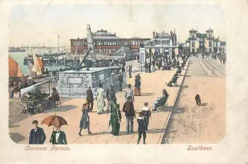 Postcard UK England Southsea Clarence parade