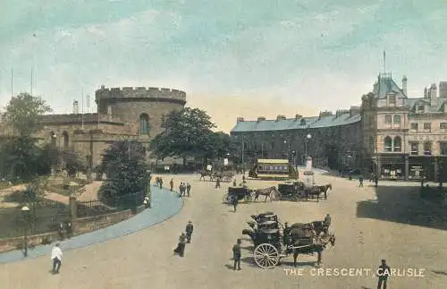 Postcard UK England Carlisle the crescent