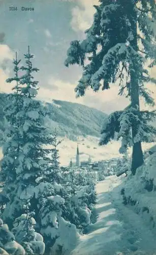 Switzerland Davos winter scenery