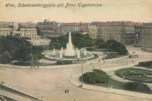 Austria Wien Schwarzenbergplatz mit Prinz Eugenstrasse