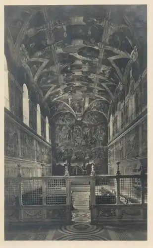 Postcard Italy Rome Vaticano la capella Sistina