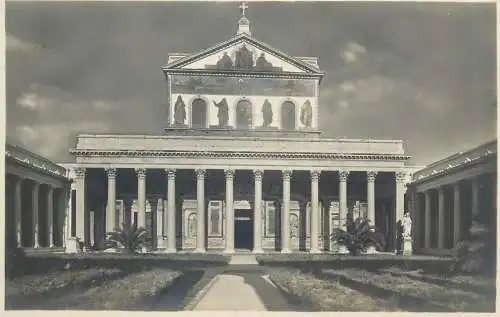 Postcard Italy Rome San  Paolo Facciata