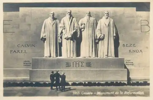 Postcard Switzerland Geneve monument de la Reformation
