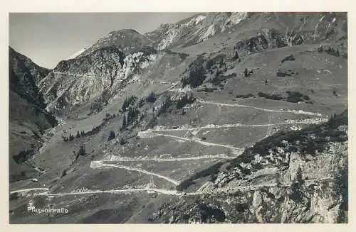 Postcard Austria Tirol Plexenstrasse mountain road