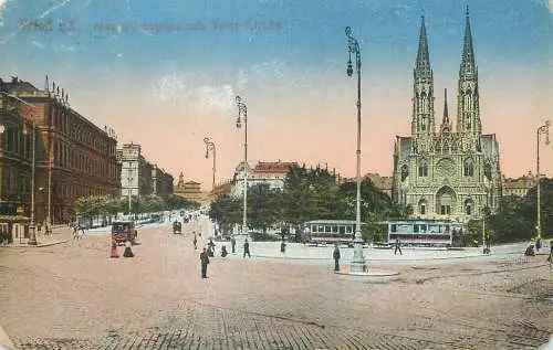Austria Wien Maximillianplatz mit Votiv-Kirche