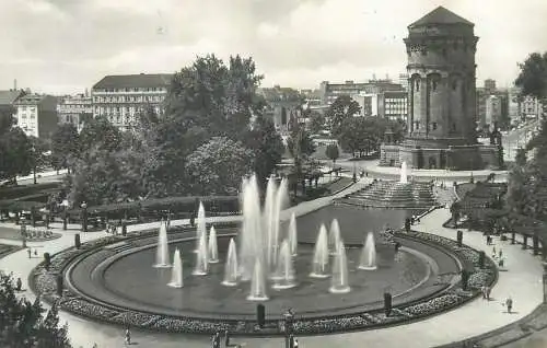 Germany Mannheim Friedrichsplatz Wasserspiele