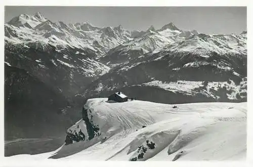 Switzerland Cabane des Violettes Montana-Crans vue generale