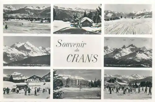 Switzerland Souvenir de Crans ski area multi view