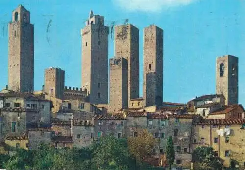 Italy Siena Citta du S Gimignano panorama
