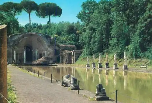 Italy Villa Adriana Il Canopo col Tempio di Serapide