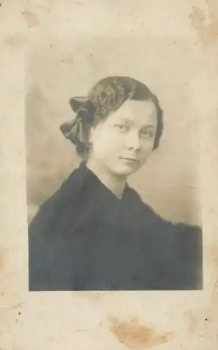 Woman portrait photo postcard