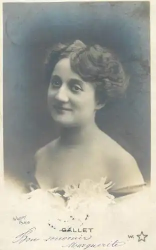 Walery photo artiste actress Gallet France Paris 1904