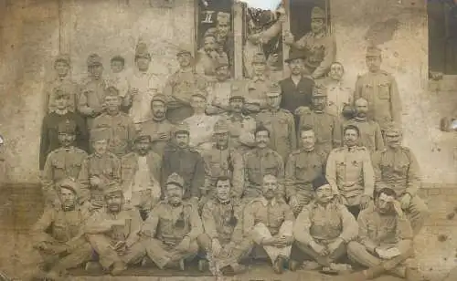 WW1 military regimental group photo