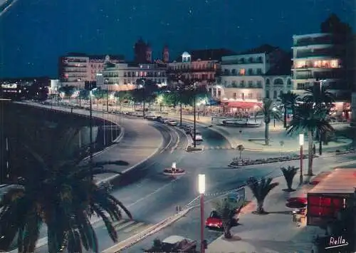 France La Cote d'Azur Saint-Raphael vue de nuit