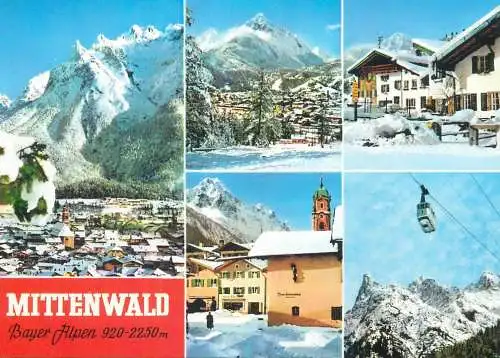 Germany Mittenwald Oberbayern Hohenluftkurort multi view