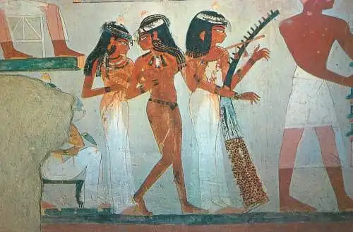 Egypt Thebes Tomb of the Night Musician girls